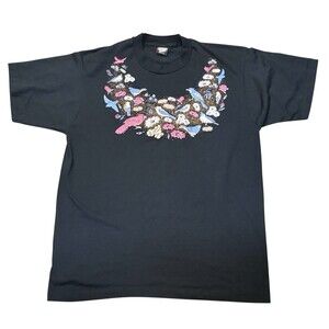 VTG Screen Stars Best Flower Floral Shirt Women’s Size L Birdlegs